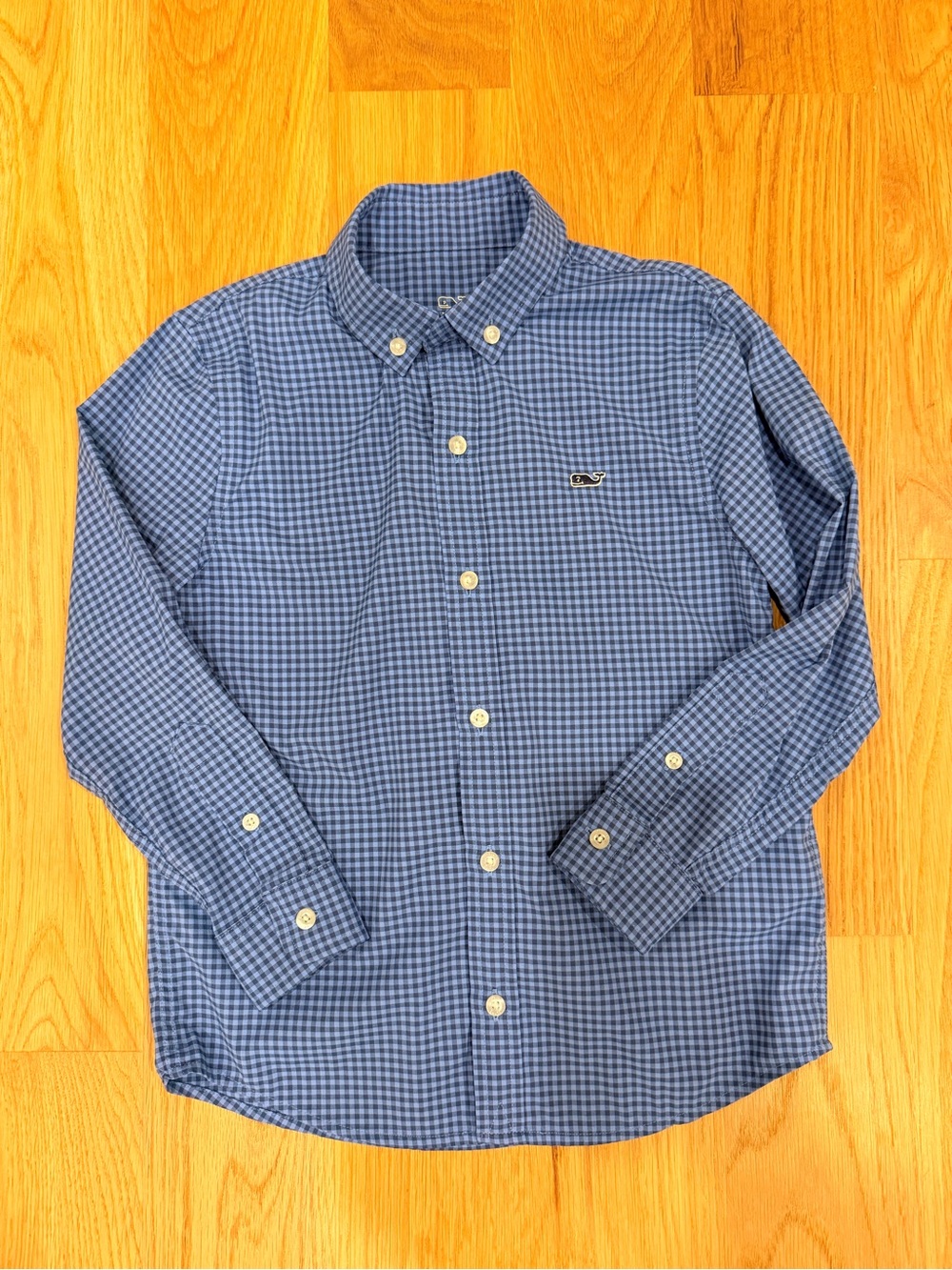 Vineyard Vines Boys’ Blue Button-Down Performance Shirt